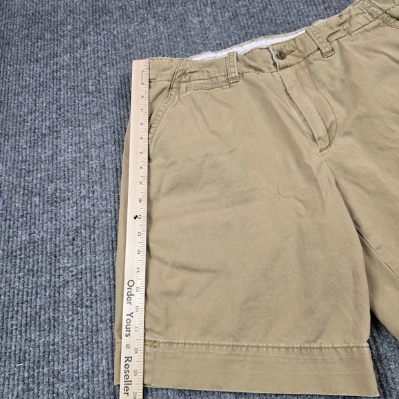 Polo Ralph Lauren Shorts Mens 34 Tan Khaki Chino Flat Front Embroidered Pony - Picture 9 of 16
